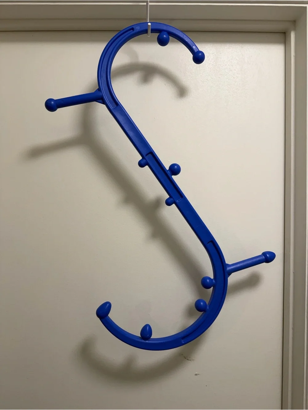 Body Back Buddy Trigger Point Massager Blue S-Shaped Therapy Tool Unisex OS